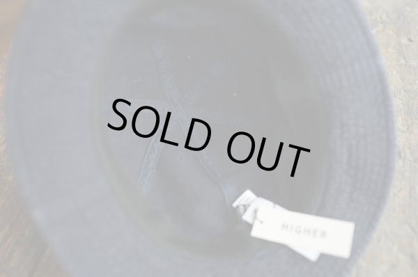 画像4: 【HIGHER ヴィンテージリネン6パネルハット（ネイビー）】 (4)