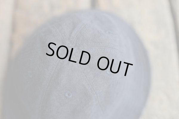 画像2: 【HIGHER ヴィンテージリネン6パネルハット（ネイビー）】 (2)