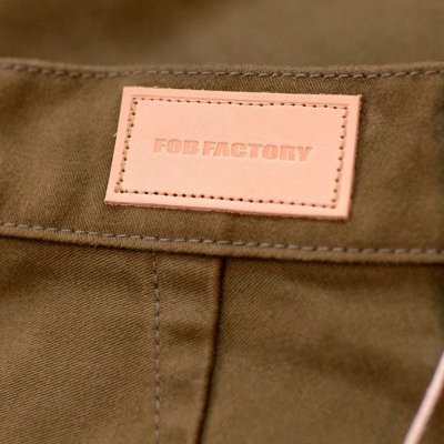 画像3: 【FOB FACTORY F0491 モールスキン トラウザー（オリーブ）】