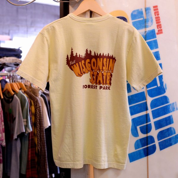 画像5: 【BARNS プリントＴシャツ（WISCONSIN）イエロー】 (5)