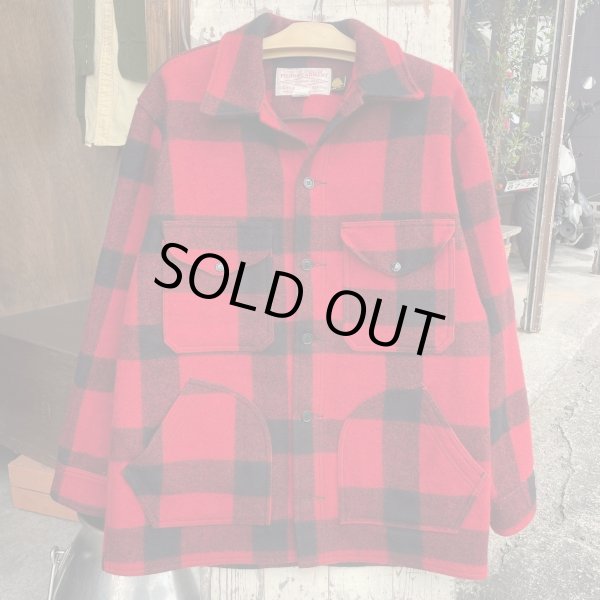 画像2: 【アメリカ製 FILSON フィルソン マッキノージャケット 赤×黒 NO.2412052】 (2)