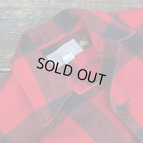 画像5: 【アメリカ製 FILSON フィルソン マッキノージャケット 赤×黒 NO.2412052】 (5)