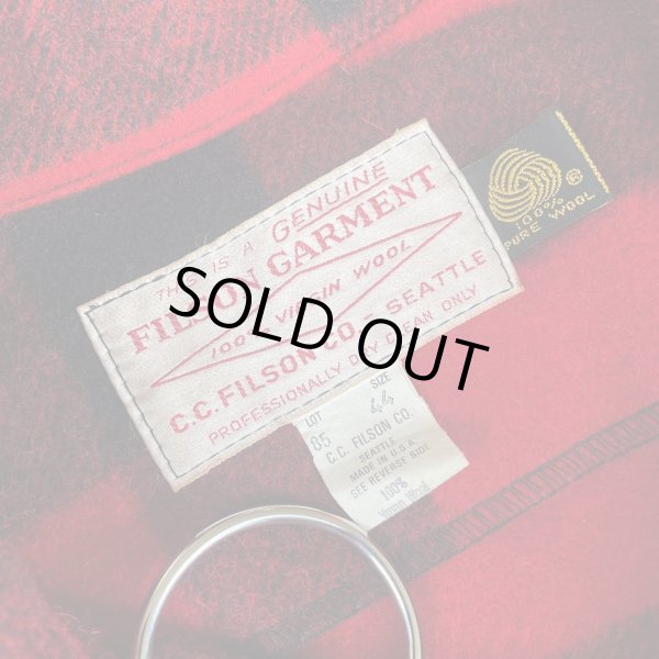 画像4: 【アメリカ製 FILSON フィルソン マッキノージャケット 赤×黒 NO.2412052】 (4)