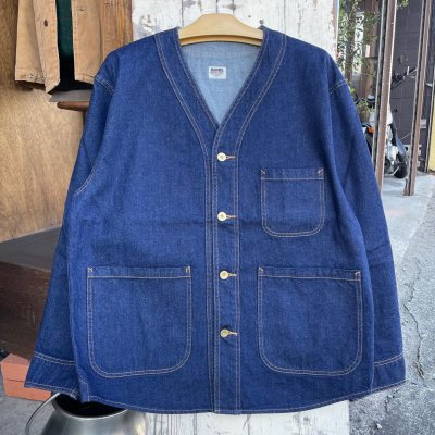 画像2: 【BARNS NOCOLLAR COVERALL JK  カバーオール （デニム）】