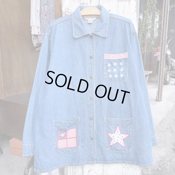 画像2: 【MICHELLE LOUISE デニムカバーオール 星柄 NO.2502281】 (2)