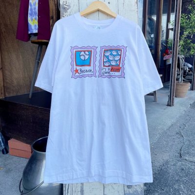 画像1: 【カナダ製FRUIT OF THE LOOM Tシャツ ベースボール柄 NO25005021】
