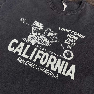 画像3: 【BARNS プリントＴシャツ CALIFORNIA BIKE（ブラック）】