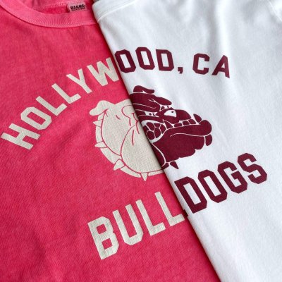 画像3: 【BARNS プリントＴシャツ BULLDOGS（ピンク/ホワイト）】