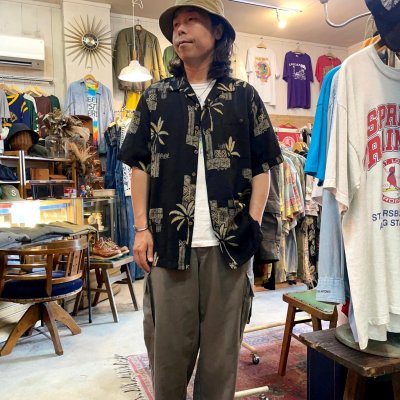 画像1: 【ISLAND REPUBLIC シルクシャツ オープンカラーシャツ NO.2506201】