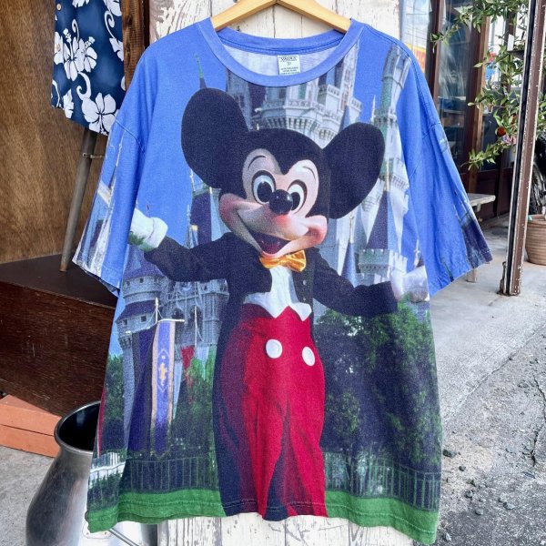 画像1: 【Walt Disney World ミッキーマウス 大判プリントTシャツ NO2507061】 (1)