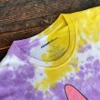 画像4: 【nickelodeon スポンジボブ Tシャツ イエロー×パープル タイダイ NO2507072】 (4)