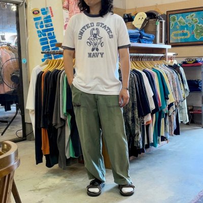 画像3: 【アメリカ製 VELVA SHEEN リンガーTシャツ U.S.NAVY NO2507102】