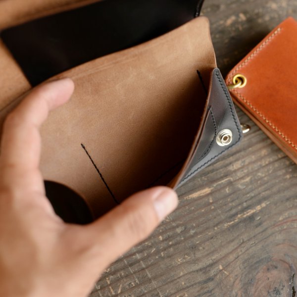 画像7: 【PEOPLE GET READY オリジナルトラッカーウォレット（ブラック/キャメル）】 (7)