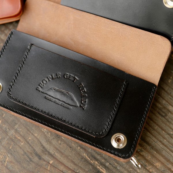 画像4: 【PEOPLE GET READY オリジナルトラッカーウォレット（ブラック/キャメル）】 (4)