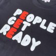 画像3: 【ピープルゲットレディ オリジナルTシャツ 三段ロゴ （ブラック）】 (3)