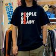画像1: 【ピープルゲットレディ オリジナルTシャツ 三段ロゴ （ブラック）】 (1)