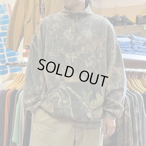 画像1: 【JERZEES リアルツリーカモ柄 ハーフジップスウェット NO2509111】 (1)