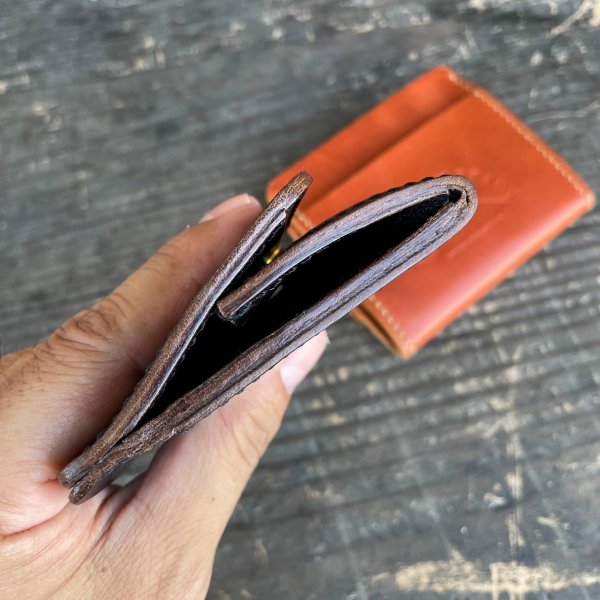 画像6: 【PEOPLE GET READY オリジナルコインケース ミニウォレット（ブラック/キャメル）】 (6)