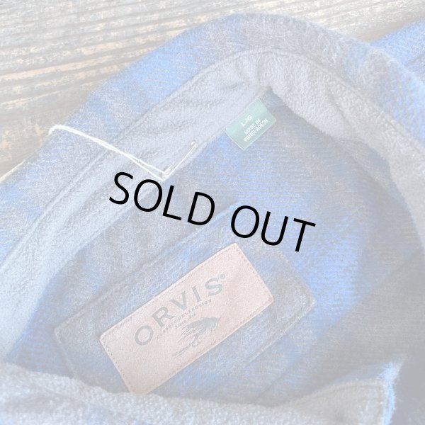 画像10: 【ORVIS オービス ネルシャツ チャコール×ブルー NO.2509182】 (10)