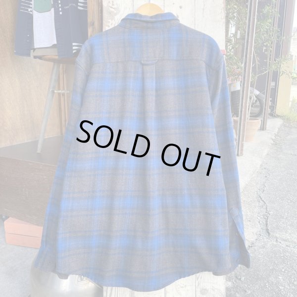 画像3: 【ORVIS オービス ネルシャツ チャコール×ブルー NO.2509182】 (3)