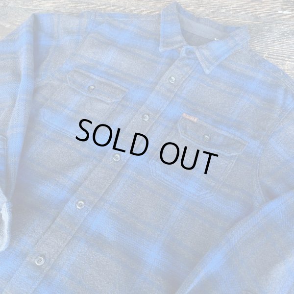 画像6: 【ORVIS オービス ネルシャツ チャコール×ブルー NO.2509182】 (6)