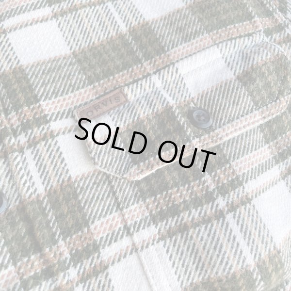 画像7: 【ORVIS オービス ネルシャツ ホワイト×グリーン NO.2509181】 (7)