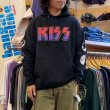 画像1: 【AAA スウェットパーカー "KISS" ブラック Lサイズ  NO.2510191】 (1)