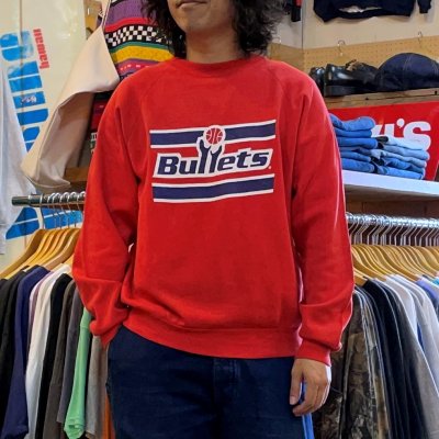 画像1: 【アメリカ製MILLER スウェット Bullets NBA ブレッツ NO.2511041】