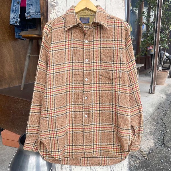 画像1: 【60-70Sアメリカ製 PENDLETN ペンドルトン ウールシャツ NO.2511091】 (1)