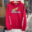 画像1: 【JERZEES スウェットパーカー HONDA 両袖プリント フーディー NO.2511283】 (1)