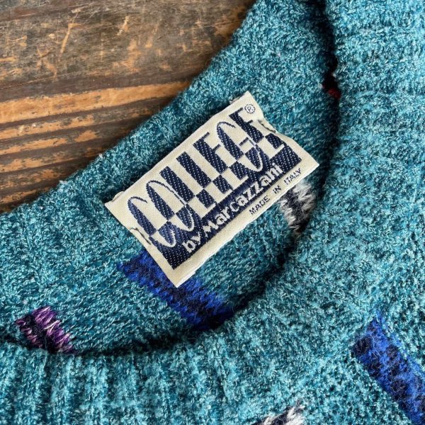 画像2: 【COLLEGE BY Marcazzani デザインニット 柄ニット NO.2512021】 (2)