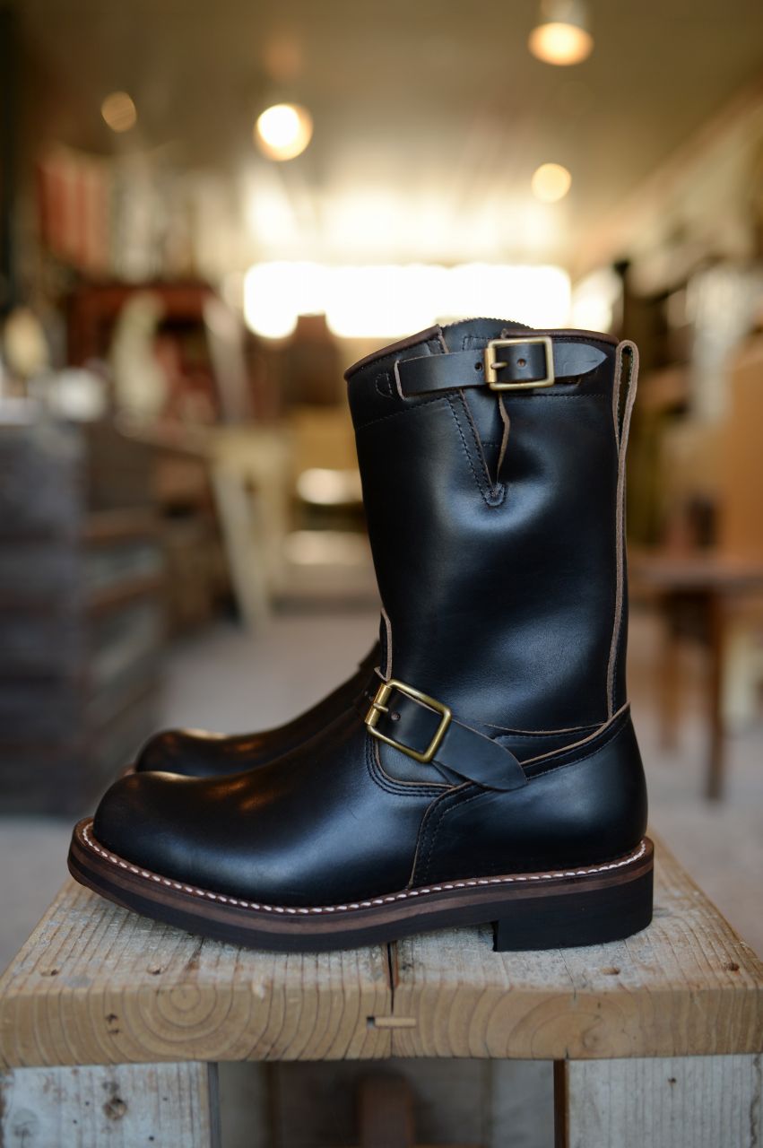 ROLLING DUB TRIO ENGINEER BOOTS CONQUER （OIL BLACK）】 - PEOPLE
